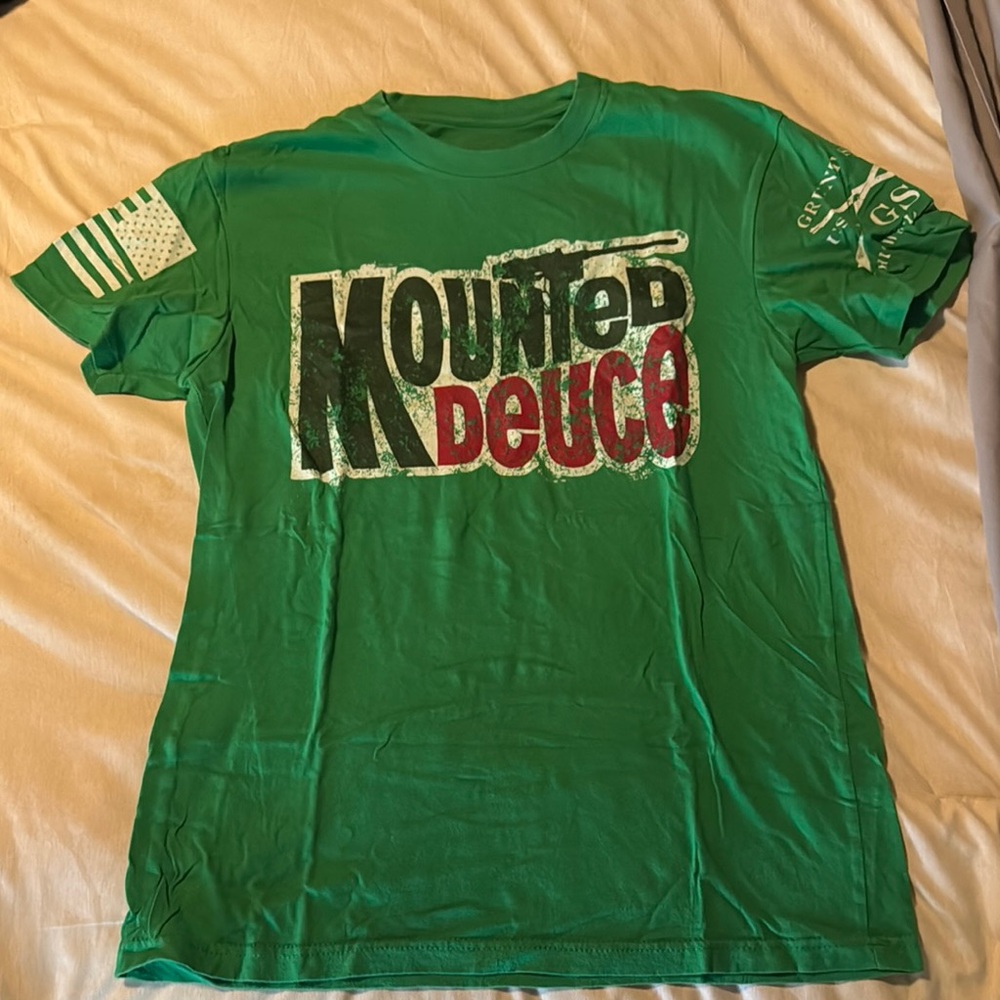 Grunt Style Mounted Deuce Green T-Shirt